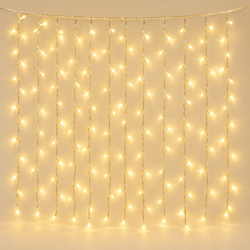 Cortina de Luces LED Navideña con Mando (3x3 m)