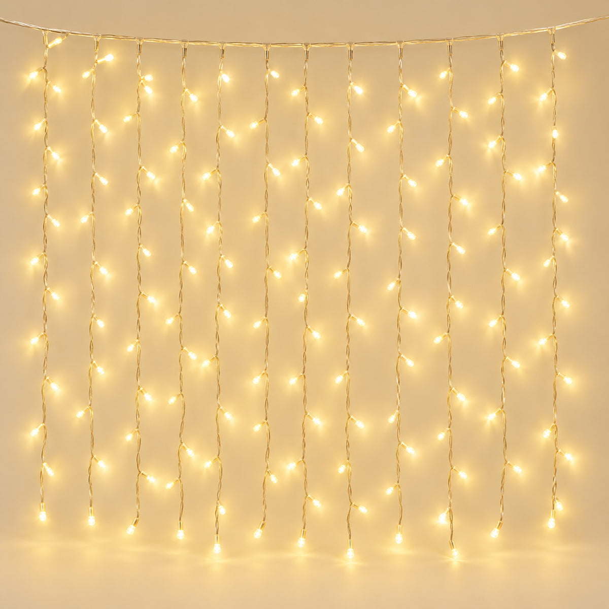 Cortina de Luces LED Navideña con Mando (3x3 m)