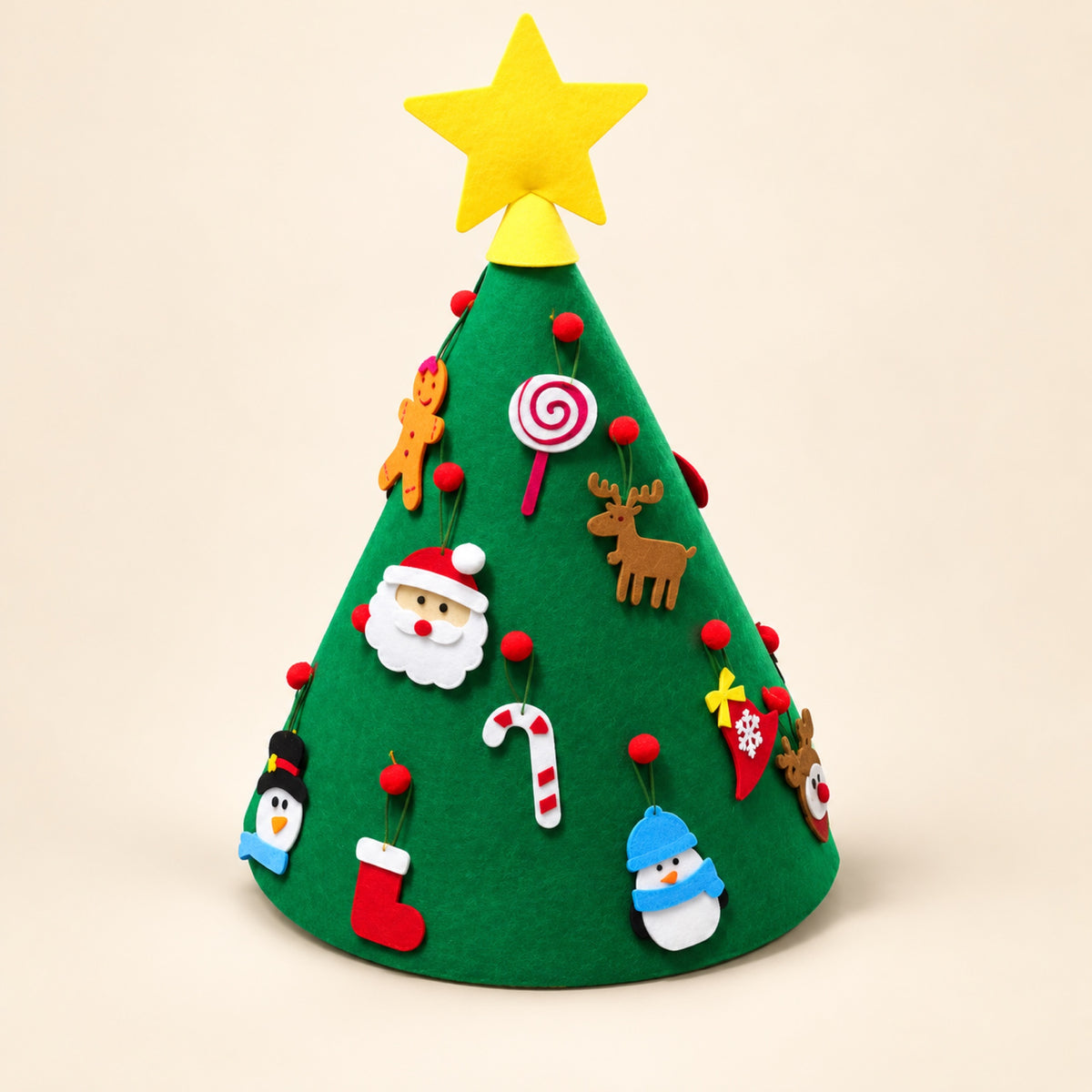Árbol de Navidad de fieltro para niños