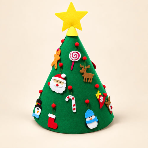 Árbol de Navidad de fieltro para niños