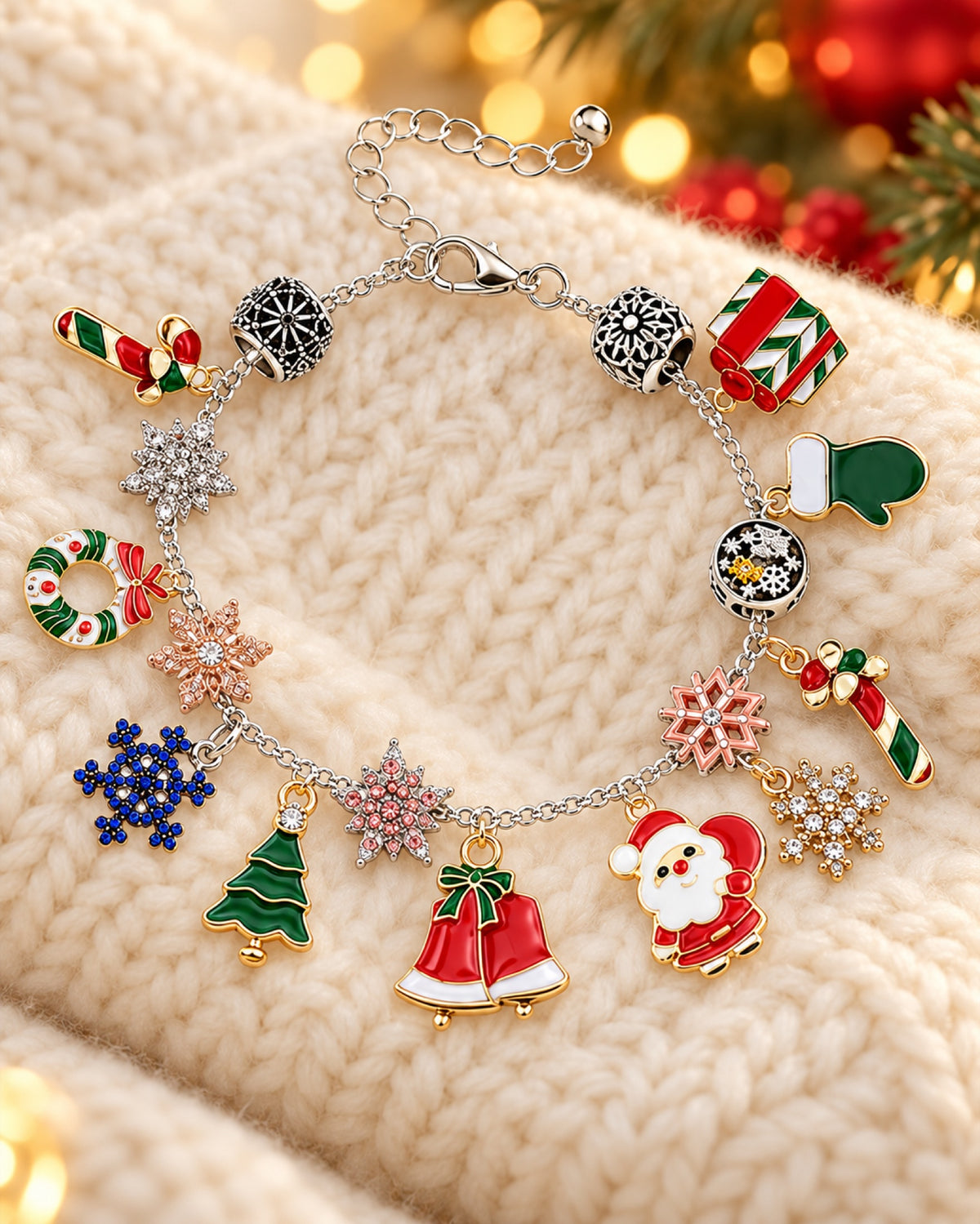 Calendario de adviento de pulseras para niños, detalle