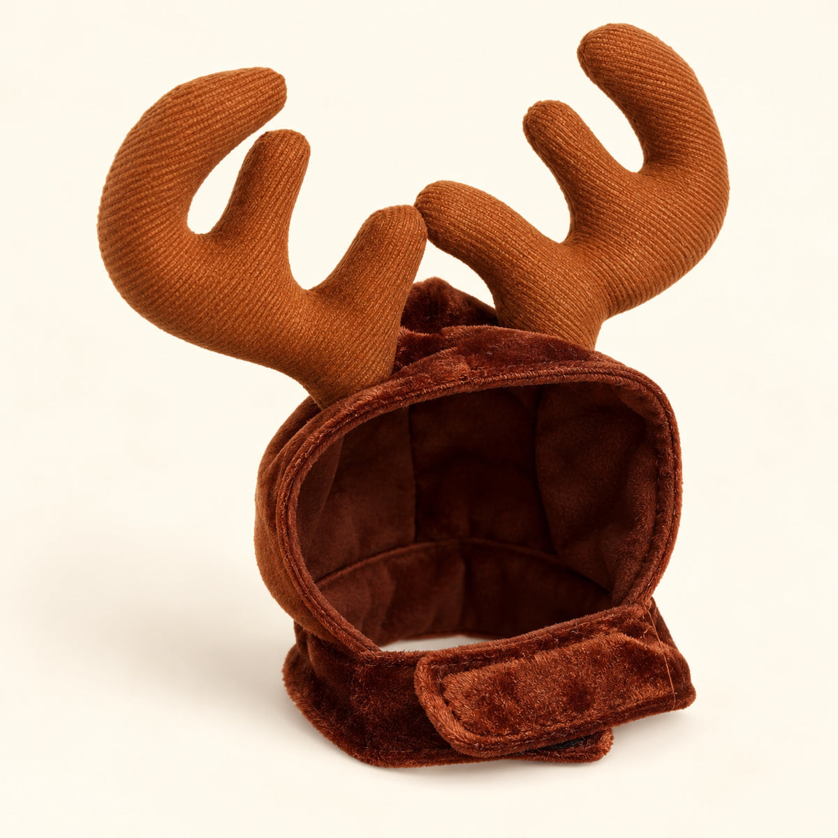 Gorro de reno navideño para perro y gato