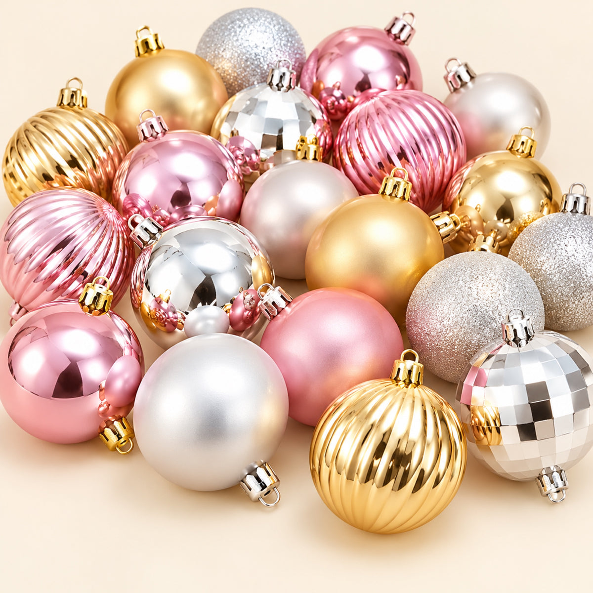 Set de 34 bolas de Navidad de 4 cm
