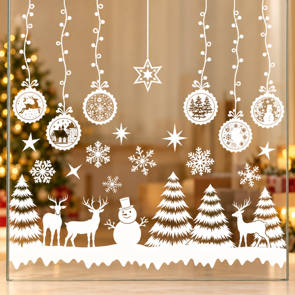 Vinilos navideños para ventanas