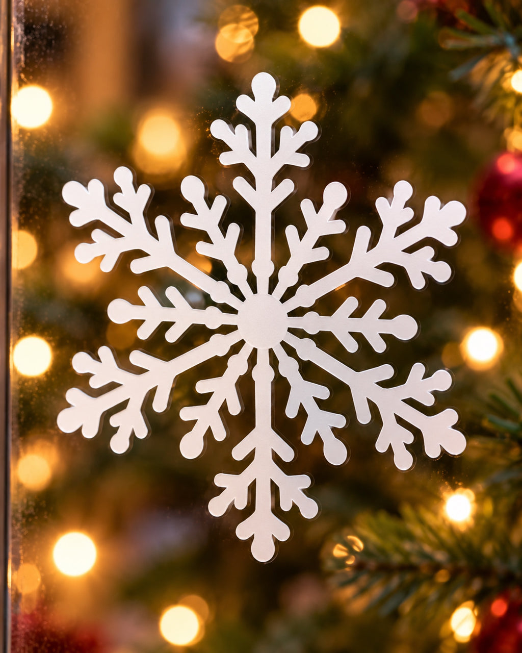 Vinilos navideños para ventanas, detalle